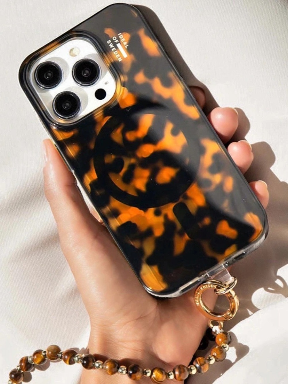 Ideal of Sweden Tortoise Shell Magsafe Case for iPhone 16 Pro NWT